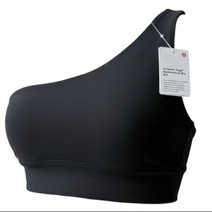 lululemon athletica Black One-Shoulder Crop Top